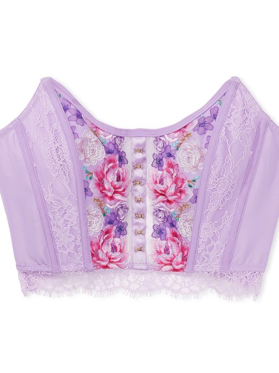 Victoria’s Secret Dream Angels Strapless Corset Top | Small | Floral Embroidery - Picture 2 of 9